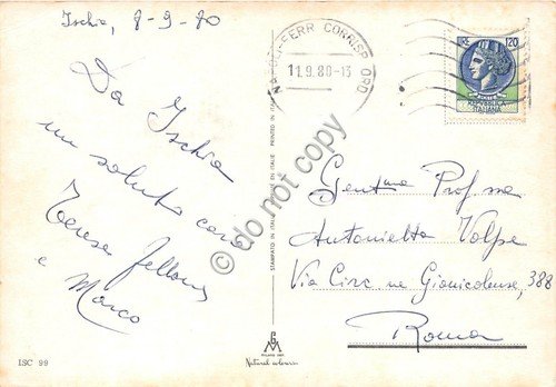 Cartolina Ischia saluti da vedutine (Altre tematiche) | Immagine Gallery 2