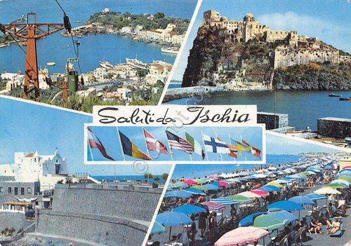Cartolina Ischia vedute teleferica 1968 (Napoli) | Immagine principale
