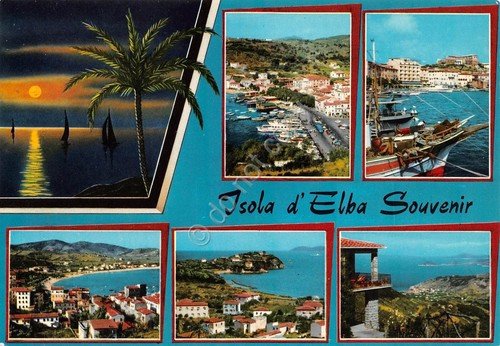 Cartolina Isola d'Elba 6 vedute 1991 (Livorno) | Immagine principale