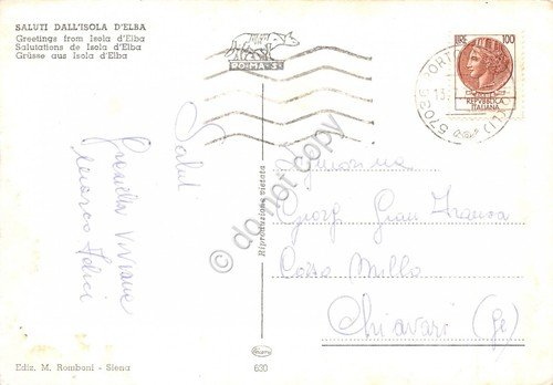 Cartolina Isola d'Elba 6 vedute (Livorno) | Immagine Gallery 2