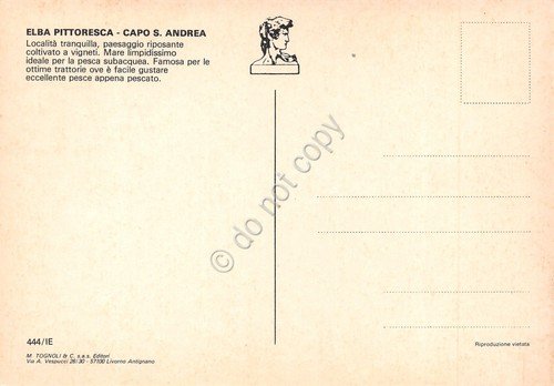 Cartolina Isola d'Elba Capo S. Andrea panorama dall'alto anni '70 | Immagine Gallery 2