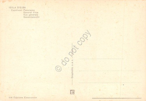 Cartolina Isola d'Elba Capoliveri panorama da terrazza anni '70 | Immagine Gallery 2
