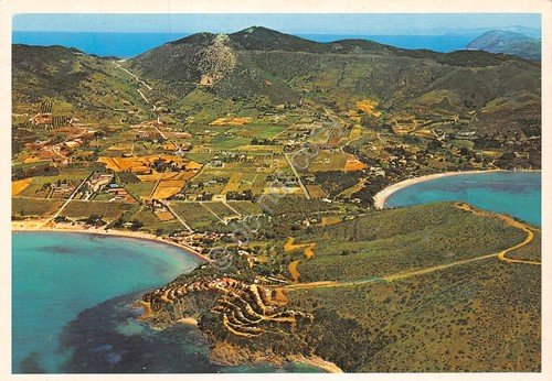 Cartolina Isola d'Elba Lacona Capoliveri panorama aereo anni '90 | Immagine principale
