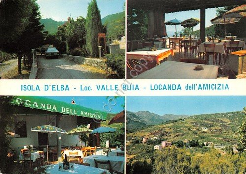Cartolina Isola d'Elba Loc. Valle Buia Locanda dell'amicizia vedute