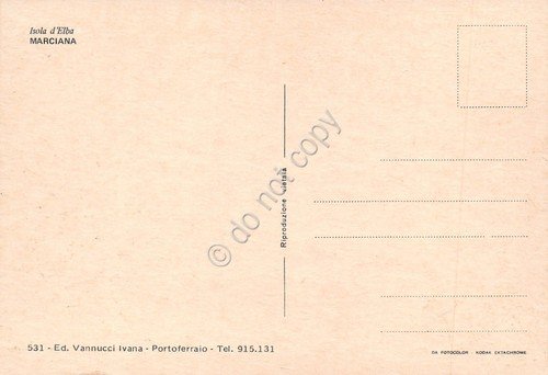 Cartolina Isola d'Elba Marciana case anni '70 | Immagine Gallery 2