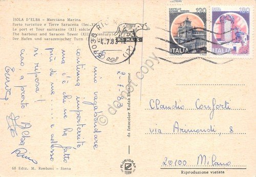 Cartolina Isola d'Elba Marciana Marina porto 1983 | Immagine Gallery 2