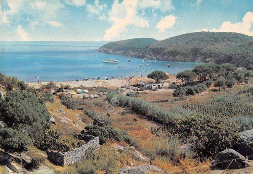 Cartolina Isola d'Elba Marina di Campo Fetovaia spiaggia anni '70 | Immagine principale