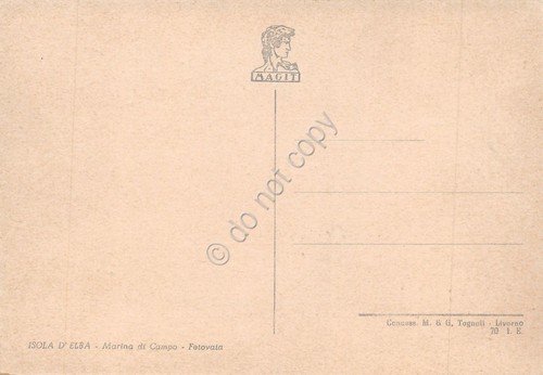 Cartolina Isola d'Elba Marina di Campo Fetovaia spiaggia anni '70 | Immagine Gallery 2