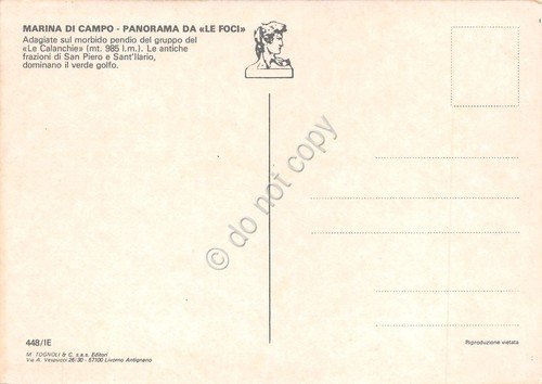 Cartolina Isola d'Elba Marina di Campo panorama da Le Foci … | Immagine Gallery 2