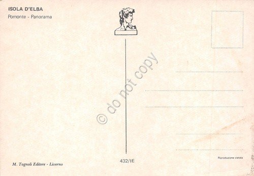 Cartolina Isola d'Elba Pomonte panorama con case anni '70 | Immagine principale
