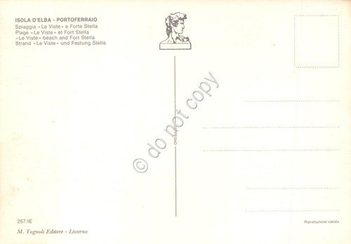 Cartolina Isola d'Elba Portoferraio Spiaggia Le Viste e Forte Stella … | Immagine Gallery 2