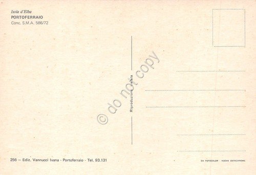 Cartolina Isola d'Elba Portoferraio vedute varie anni '90