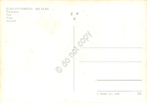 Cartolina Isola d'Elba Rio nell'Elba case dall'alto anni '90 | Immagine Gallery 2