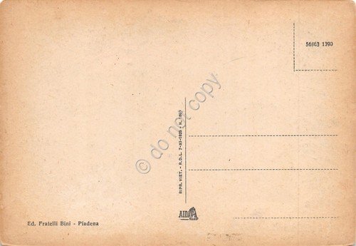 Cartolina Isola Dovarese Piazza Matteotti i portici annerimento censura | Immagine Gallery 2