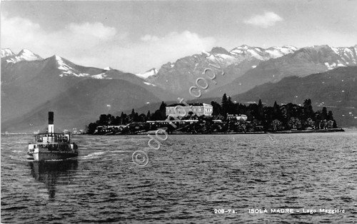 Cartolina Isola Madre Lago Maggiore Battello ed. Brunner | Immagine principale