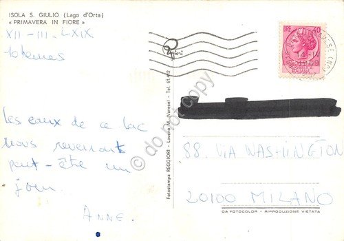 Cartolina Isola San Giulio Lago d'Orta panorama lago e vista … | Immagine Gallery 2