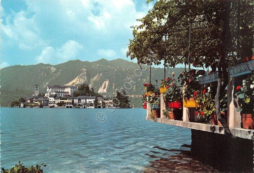 Cartolina Isola San Giulio Lago d'Orta vista da terrazza | Immagine principale