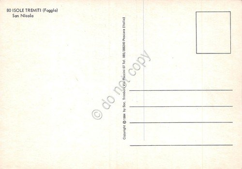 Cartolina Isole Tremiti San Nicola panorama aereo | Immagine Gallery 2