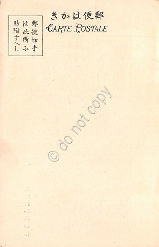 Cartolina Japan Statue Saigo Takamori with cat