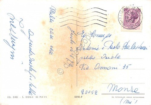 Cartolina Jesolo Lido vedute notturno 1972 (Venezia) | Immagine Gallery 2