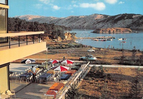 Cartolina Jugoslavia Lopar Na Rabu spiaggia Citroen DS anni '60