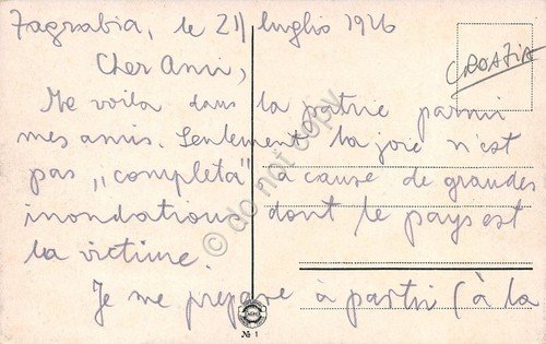 Cartolina Jugoslavia Zagabria Panorama 1926 Illustrata