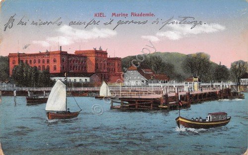 Cartolina Kiel Marine Akademie 1915 | Immagine principale