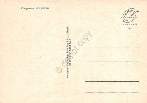 Cartolina Klingenstadt Solingen Klauser anni '70 | Immagine Gallery 2