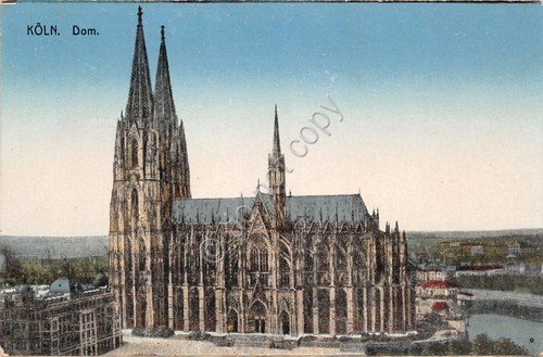 Cartolina Koln Dom illustrata | Immagine principale