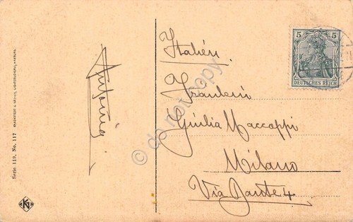 Cartolina Koln Kaiser Friedrich Ufer anni '10