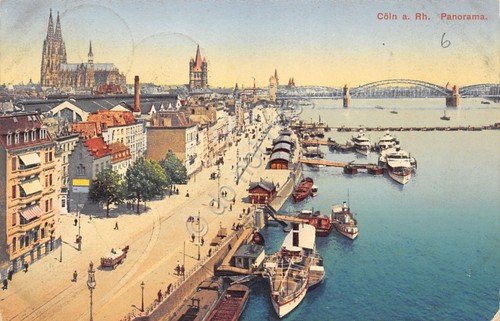 Cartolina Koln Panorama 1911 | Immagine principale