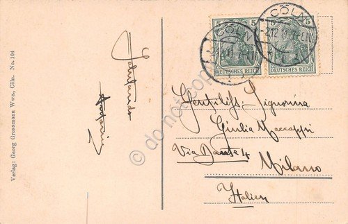 Cartolina Koln Panorama 1911 | Immagine Gallery 2