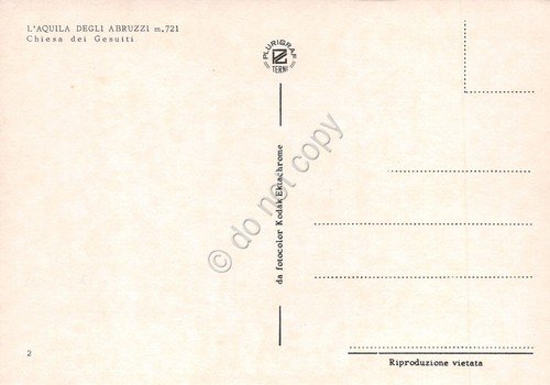 Cartolina L'Aquila Chiesa dei Gesuiti animata auto | Immagine Gallery 2