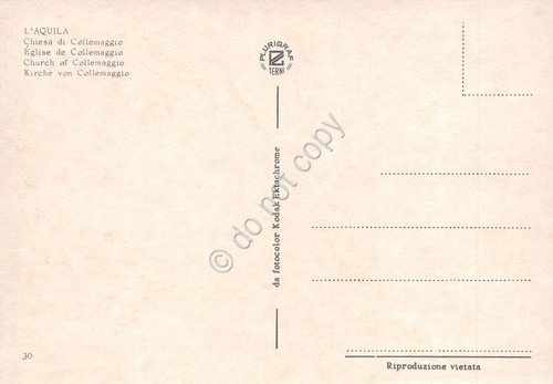 Cartolina L'Aquila Chiesa di Collemaggio facciata | Immagine Gallery 2