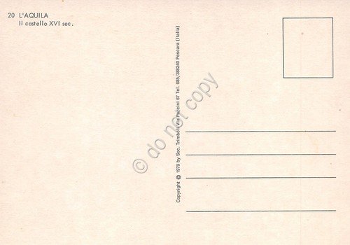Cartolina L'Aquila il Castello del XVI Sec.