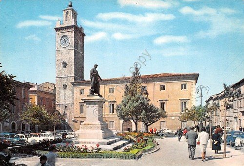 Cartolina L'Aquila Piazza Palazzo Palazzo di Giustizia animata | Immagine principale