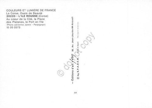 Cartolina L'Ile Rousse Corsica panorama aereo anni '80 | Immagine Gallery 2