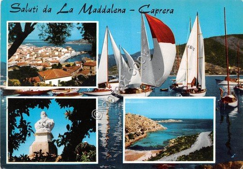 Cartolina La Maddalena Caprera Saluti da Vedutine (Altre tematiche) | Immagine principale