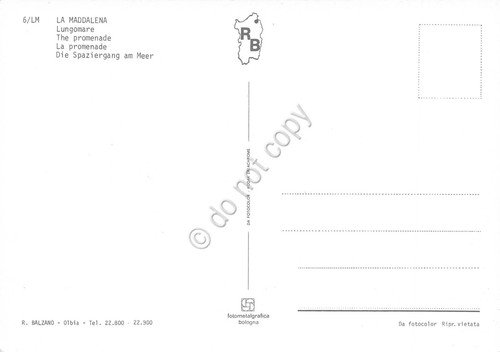 Cartolina La Maddalena Lungomare auto animata barca | Immagine Gallery 2