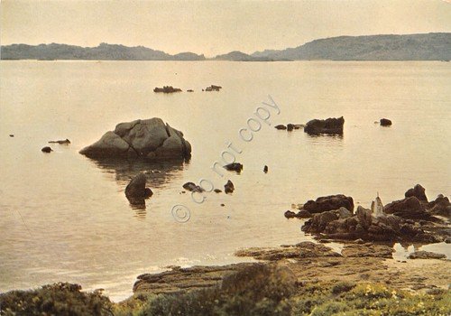 Cartolina La Maddalena tramonto a Stagno Torto | Immagine principale