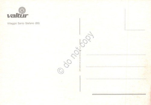 Cartolina La Maddalena Villaggio Santo Stefano spiaggia e abitazioni Valtur | Immagine Gallery 2