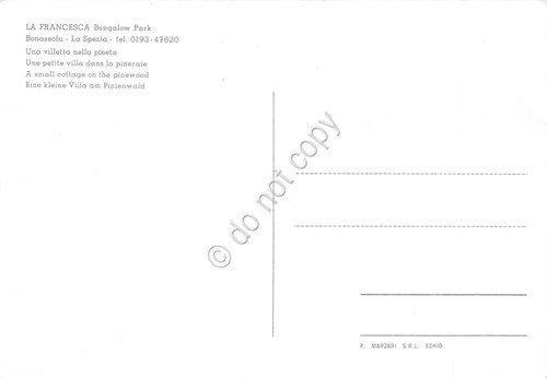 Cartolina La Spezia Bonassola La Francesca Bungalow Park villa e … | Immagine Gallery 2