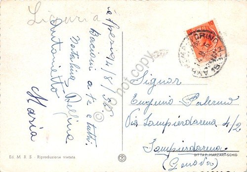 Cartolina La Spezia giardini e Porto mercantile 1956 | Immagine Gallery 2