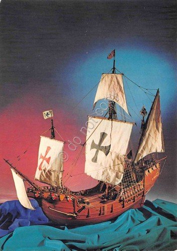 Cartolina La Spezia Museo Navale Modello Caravella Colombiana Santa Maria | Immagine principale