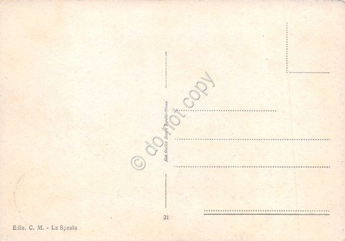 Cartolina La Spezia Palazzo del Governo giardini