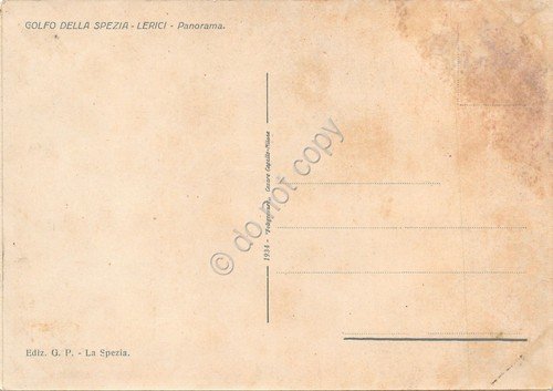 Cartolina La Spezia Panorama anni '30 reincollata | Immagine Gallery 2