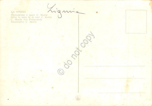 Cartolina La Spezia Passeggiata a mare Morin | Immagine Gallery 2