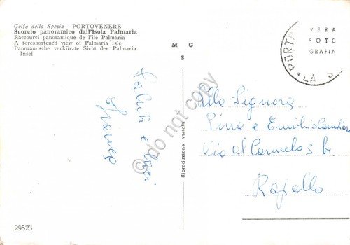 Cartolina La Spezia Portovenere Isola Palmaria anni '50 | Immagine Gallery 2