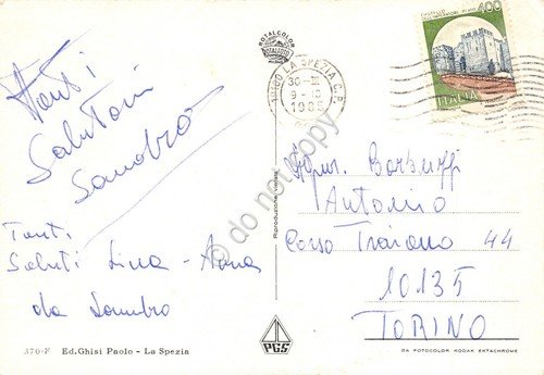 Cartolina La Spezia Vedute veliero 1985 | Immagine Gallery 2