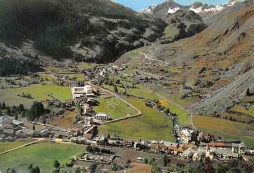 Cartolina La Thuile panorama paese verso Piccolo San Bernardo 1961 | Immagine principale